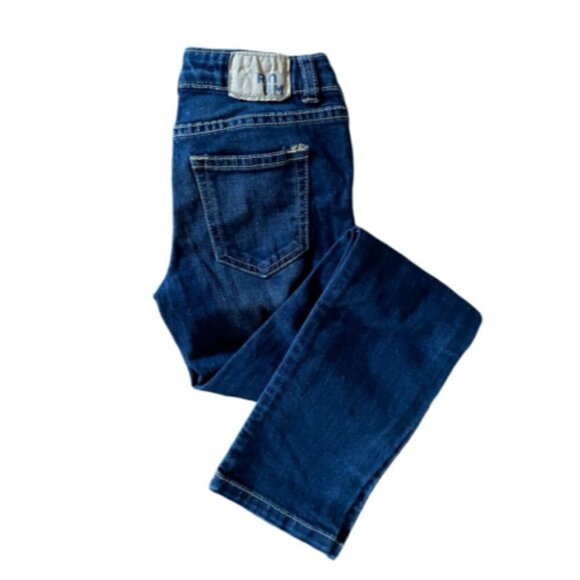 Ruum Girl Dark Blue Denim Skinny Adjustable Waist 8 - Picture 2 of 5